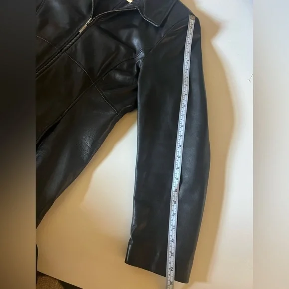 Reaction Kenneth Cole Women’s Leather Jacket Size Large - Picture 7 of 12